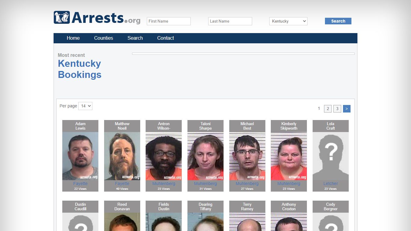 Kentucky Arrests and Inmate Search